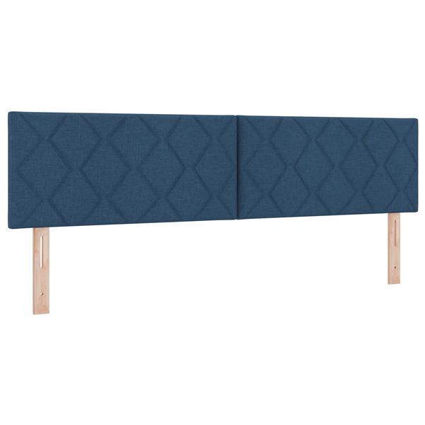 Grote foto vidaxl hoofdbord met ruitjes 180 cm stof blauw antiek en kunst stoelen en banken