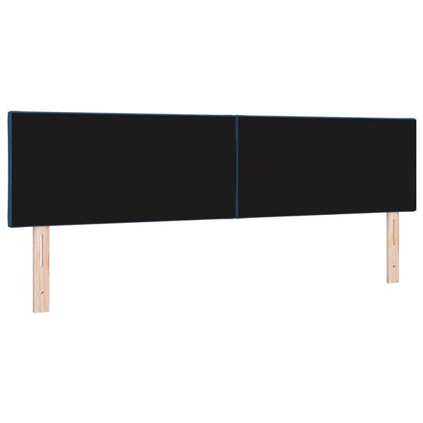 Grote foto vidaxl hoofdbord met ruitjes 180 cm stof blauw antiek en kunst stoelen en banken