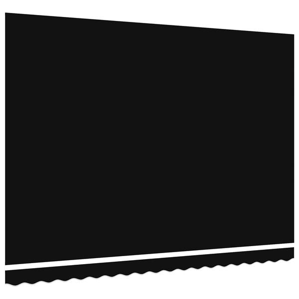 Grote foto vidaxl vervangende stof voor 4.5x3.5 m frame zwart tuin en terras overige tuin en terras