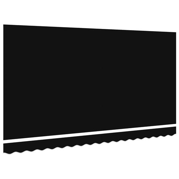 Grote foto vidaxl luifel vervangende stof voor 4x2 m frame zwart tuin en terras overige tuin en terras