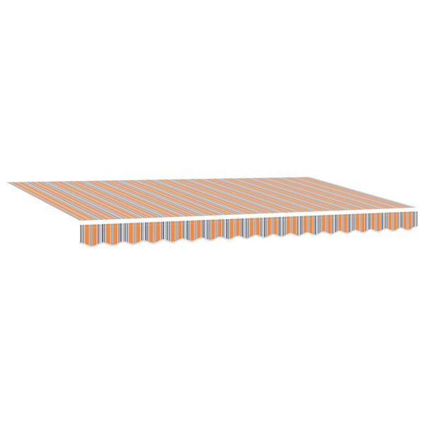 Grote foto vidaxl luifel vervangende stof voor 4x2 m frame multicolor streep tuin en terras overige tuin en terras