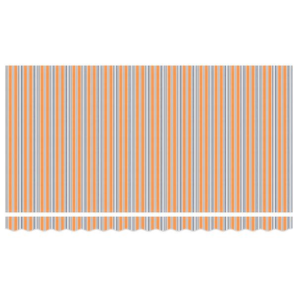Grote foto vidaxl luifel vervangende stof voor 4x2 m frame multicolor streep tuin en terras overige tuin en terras