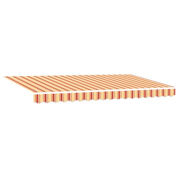 Grote foto vidaxl luifel vervangingsstof voor 4x2 m frame multicolor streep tuin en terras overige tuin en terras