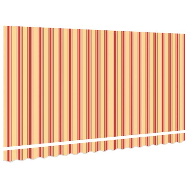 Grote foto vidaxl luifel vervangingsstof voor 4x2 m frame multicolor streep tuin en terras overige tuin en terras