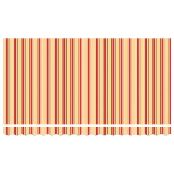 Grote foto vidaxl luifel vervangingsstof voor 4x2 m frame multicolor streep tuin en terras overige tuin en terras