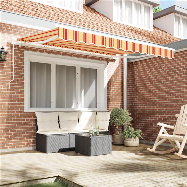 Grote foto vidaxl luifel vervangstof voor 3.5x2 m frame multicolour stripe tuin en terras overige tuin en terras