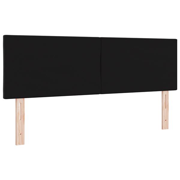 Grote foto vidaxl hoofdbord met ruitjes 160 cm fluweel zwart antiek en kunst stoelen en banken
