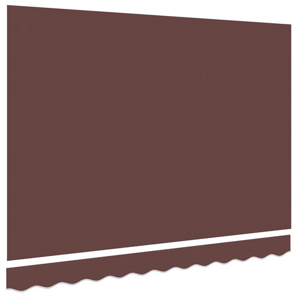 Grote foto vidaxl luifel vervangstof voor 3.5x2 m frame bruin tuin en terras overige tuin en terras