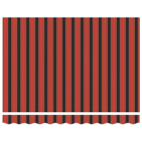 Grote foto vidaxl luifel vervangende stof voor 3.5x2 m frame multicolor gestreept tuin en terras overige tuin en terras