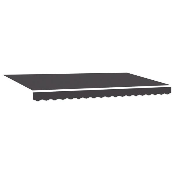 Grote foto vidaxl luifel vervangende stof voor 4x2 m frame anthraciet tuin en terras overige tuin en terras