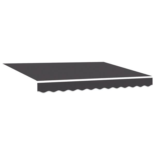 Grote foto vidaxl vervangdoek voor luifel voor 3.5x2 m frame anthraciet tuin en terras overige tuin en terras