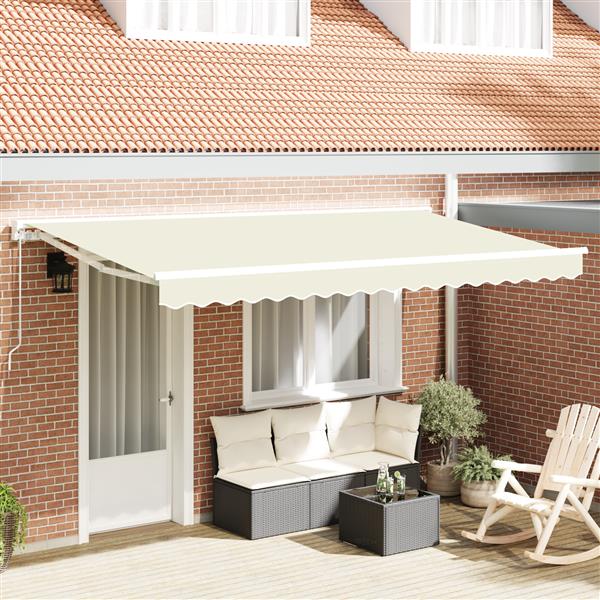 Grote foto vidaxl vervangende luifelstof voor 4x2 m frame cr me tuin en terras overige tuin en terras