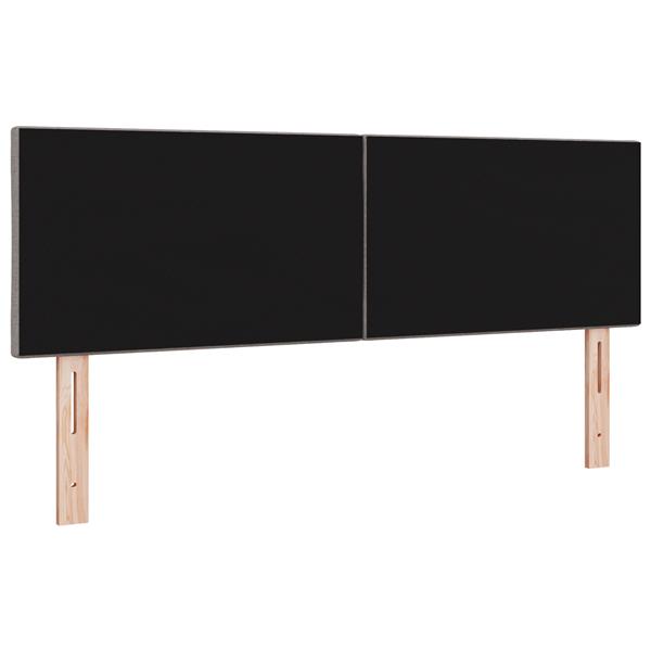 Grote foto vidaxl hoofdbord met ruitjes 160 cm stof taupe antiek en kunst stoelen en banken