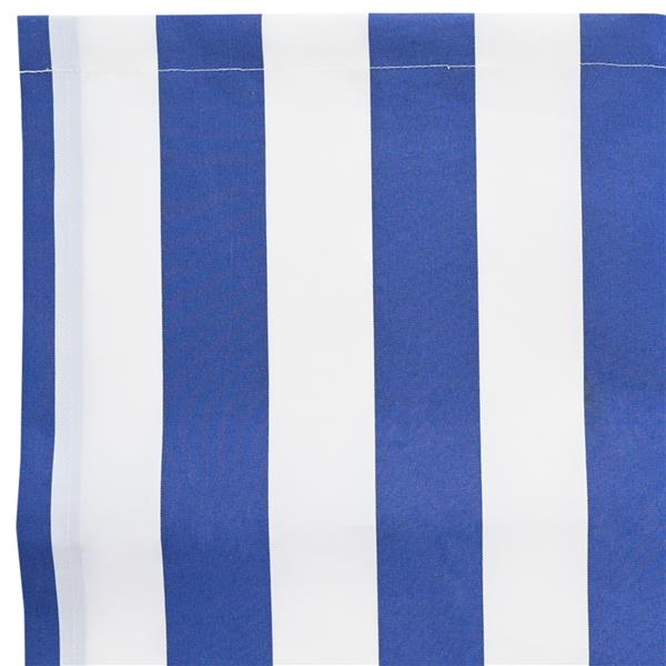 Grote foto vidaxl luifel vervangdoek voor 3.5m x 2m frame blauw en wit tuin en terras overige tuin en terras