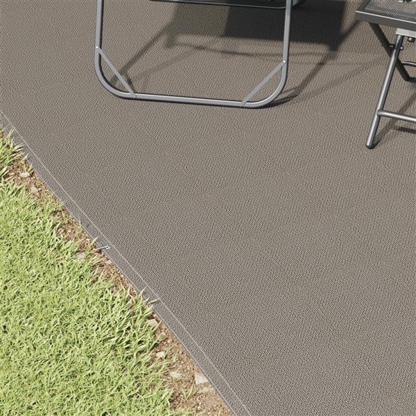 Grote foto vidaxl tent tarp licht grijs polyester 400 x 700 cm duurzaam tent tarp caravans en kamperen tenten