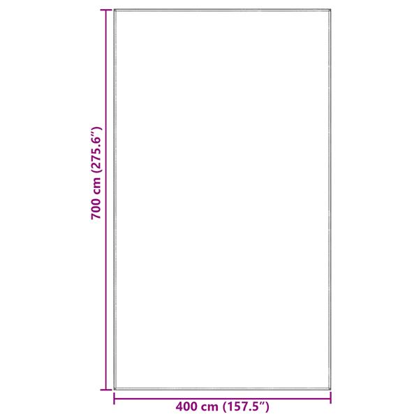 Grote foto vidaxl tent tarp licht grijs polyester 400 x 700 cm duurzaam tent tarp caravans en kamperen tenten