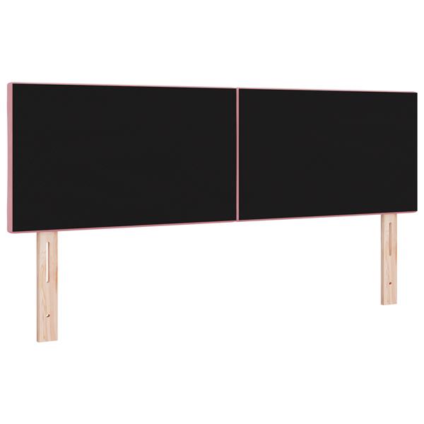 Grote foto vidaxl hoofdbord met ruitjes 140 cm fluweel roze antiek en kunst stoelen en banken