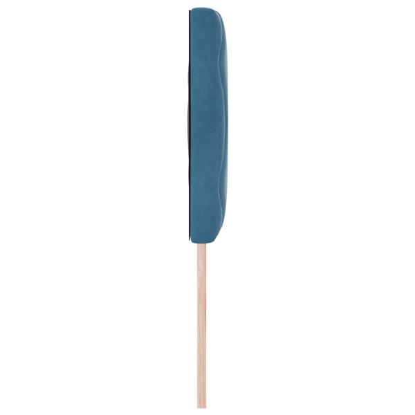 Grote foto vidaxl hoofdbord met ruitjes 140 cm fluweel donkerblauw antiek en kunst stoelen en banken