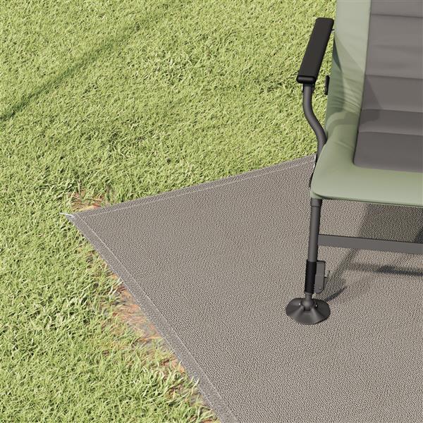 Grote foto vidaxl tent accessoire lichtgrijs polyester 250 x 400 cm draagbaar caravans en kamperen tenten