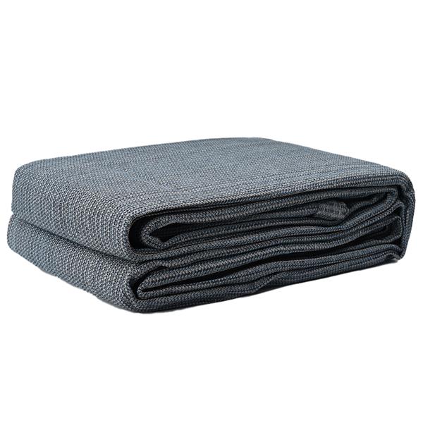 Grote foto vidaxl tent accessoire blauw grijs polyester 400 x 700 cm stevig caravans en kamperen tenten