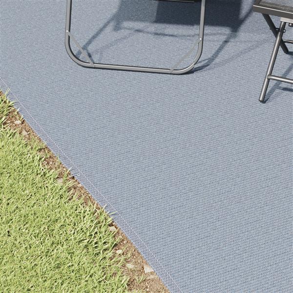 Grote foto vidaxl tent accessoire blauw grijs polyester 400 x 700 cm stevig caravans en kamperen tenten
