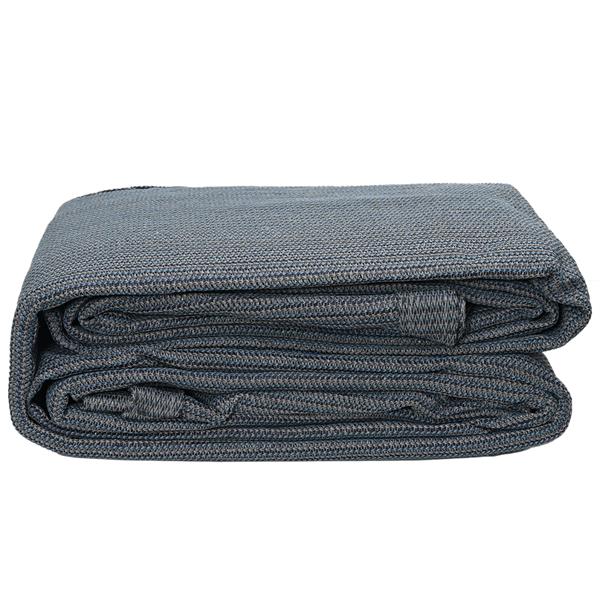 Grote foto vidaxl tent accessoire blauw grijs polyester 300 x 500 cm duurzaam caravans en kamperen tenten