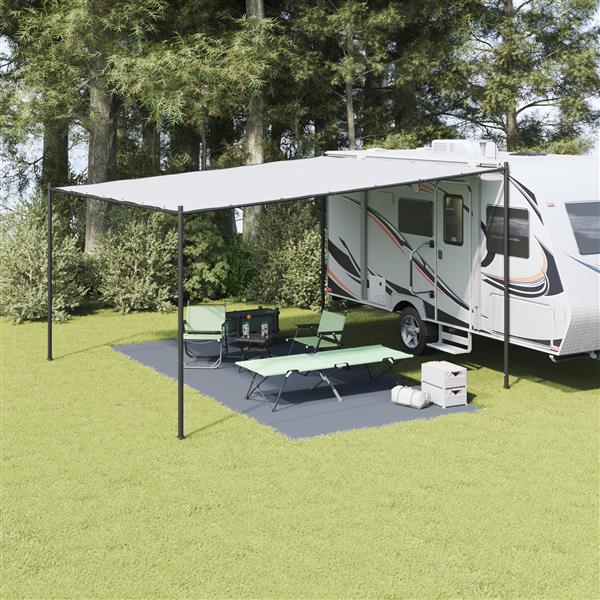Grote foto vidaxl tentuitrusting blauw grijs synthetische fibr 250 x 550 cm caravans en kamperen tenten