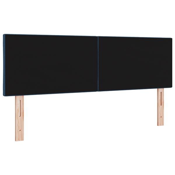 Grote foto vidaxl hoofdbord met ruitjes 140 cm stof blauw antiek en kunst stoelen en banken