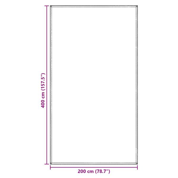 Grote foto vidaxl tent accessoire blauw grijs polyester 200 x 400 cm opvouwbaar caravans en kamperen tenten