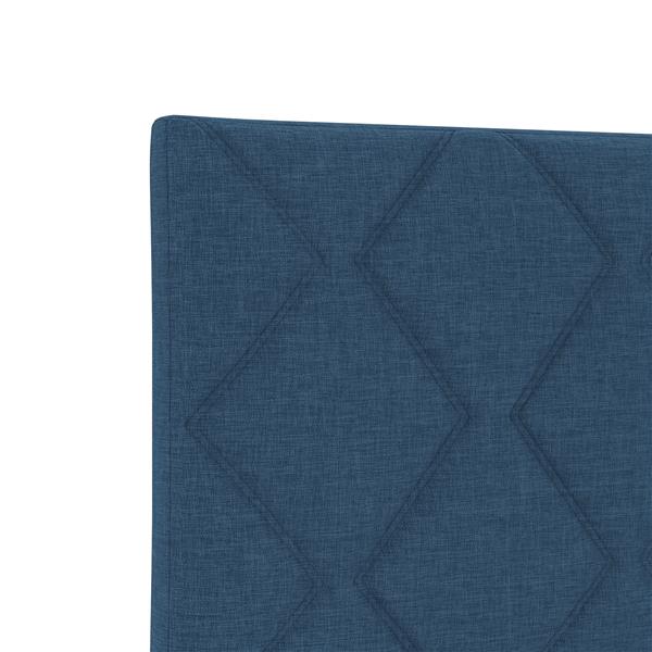 Grote foto vidaxl hoofdbord met ruitjes 100 cm stof blauw antiek en kunst stoelen en banken