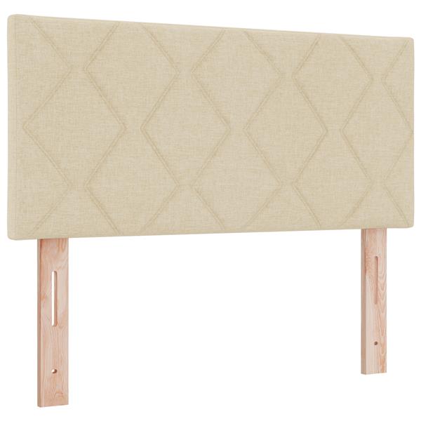 Grote foto vidaxl hoofdbord met ruitjes 100 cm stof cr mekleurig antiek en kunst stoelen en banken