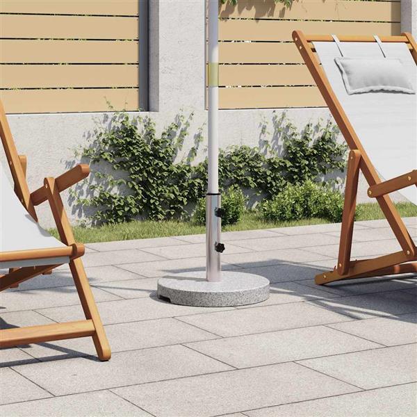 Grote foto vidaxl parasolvoet rond 20 kg graniet tuin en terras overige tuin en terras
