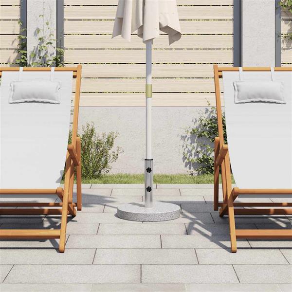 Grote foto vidaxl parasolvoet rond 20 kg graniet tuin en terras overige tuin en terras