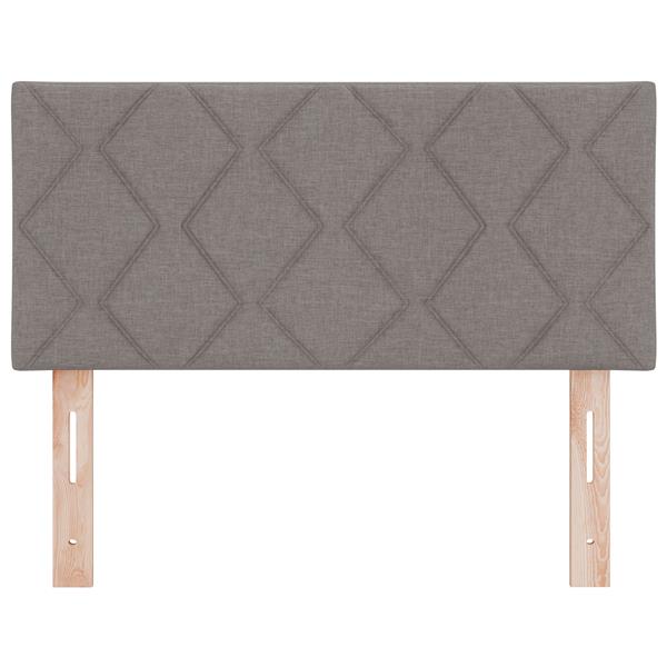 Grote foto vidaxl hoofdbord met ruitjes 100 cm stof taupe antiek en kunst stoelen en banken