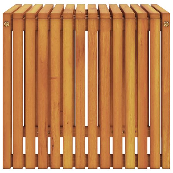 Grote foto vidaxl tuin salontafel 43x36x40 cm van massief teak tuin en terras tuinmeubelen