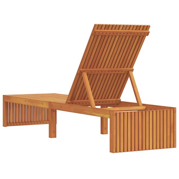 Grote foto vidaxl ligbed 200x55x30 cm massief acaciahout tuin en terras tuinmeubelen