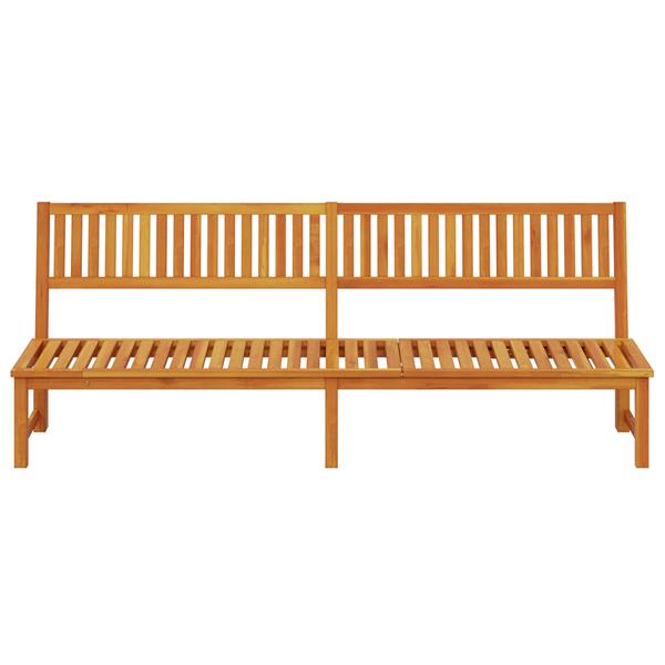 Grote foto vidaxl ligbed 3 in 1 functie massief acaciahout tuin en terras tuinmeubelen