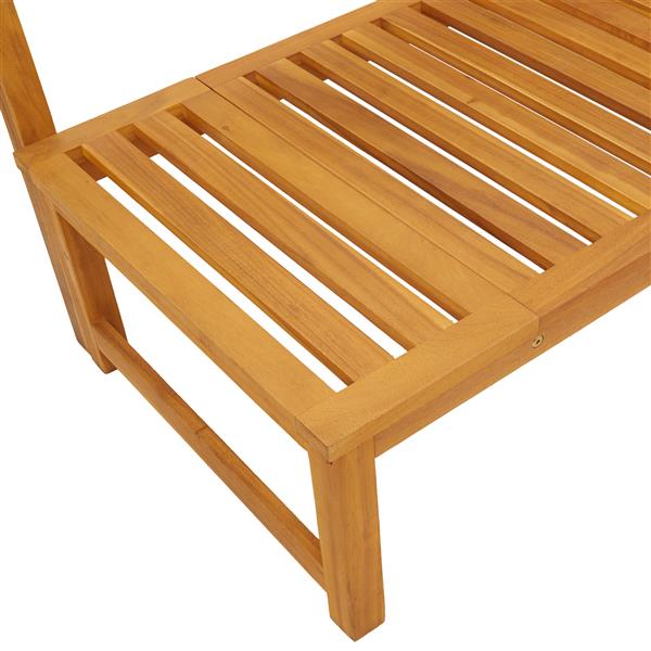 Grote foto vidaxl ligbed 3 in 1 functie massief acaciahout tuin en terras tuinmeubelen