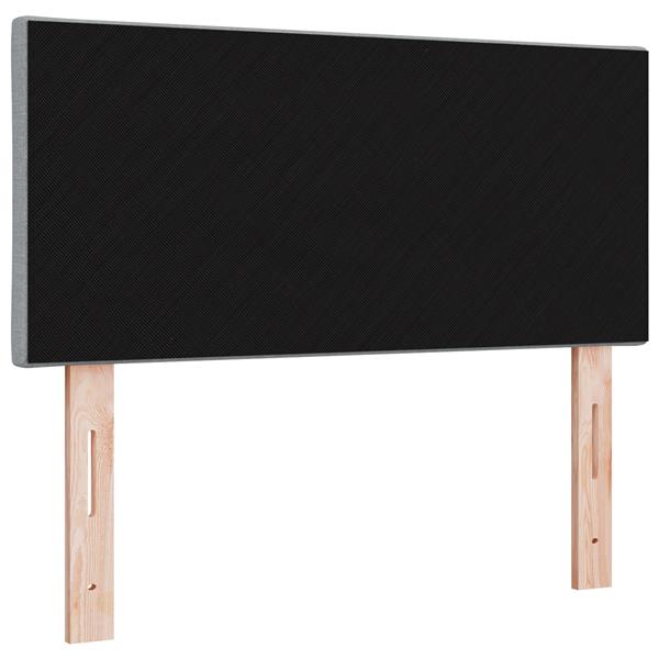 Grote foto vidaxl hoofdbord met ruitjes 100 cm stof lichtgrijs antiek en kunst stoelen en banken