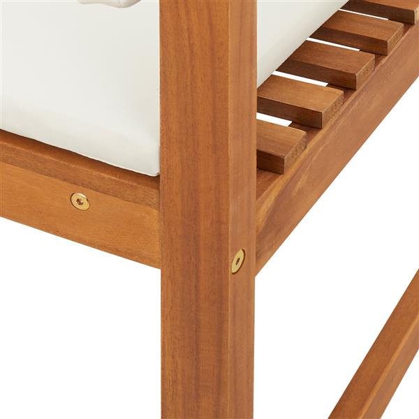 Grote foto vidaxl tuinstoelen 2 st zonder armleuningen met kussens acaciahout tuin en terras tuinmeubelen
