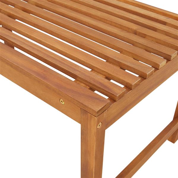 Grote foto vidaxl tuinbank 100x50x91 cm massief acaciahout tuin en terras tuinmeubelen