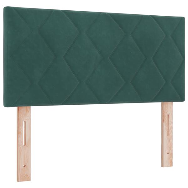 Grote foto vidaxl hoofdbord met ruitjes 90 cm fluweel donkergroen antiek en kunst stoelen en banken
