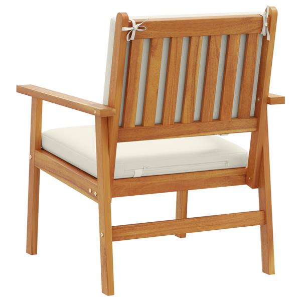 Grote foto vidaxl tuinstoelen 2 st met kussens massief acaciahout tuin en terras tuinmeubelen