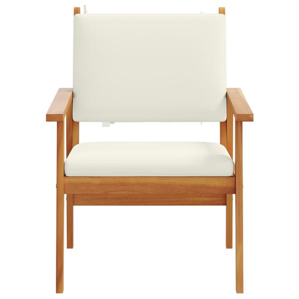 Grote foto vidaxl tuinstoelen 2 st met kussens massief acaciahout tuin en terras tuinmeubelen