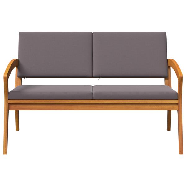 Grote foto vidaxl tuinbank met kussens 115x70x72 cm massief acaciahout tuin en terras tuinmeubelen