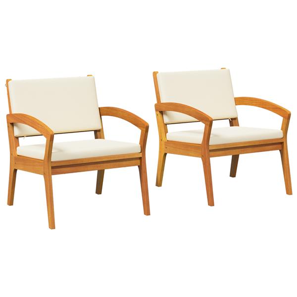 Grote foto vidaxl tuinstoelen 2 st 59 5x70 5x72 5 cm massief acaciahout tuin en terras tuinmeubelen