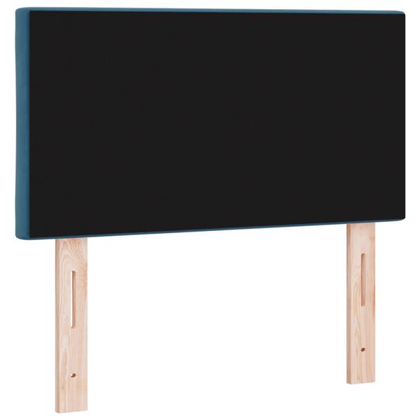 Grote foto vidaxl hoofdbord met ruitjes 80 cm fluweel donkerblauw antiek en kunst stoelen en banken