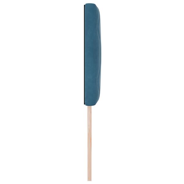 Grote foto vidaxl hoofdbord met ruitjes 80 cm fluweel donkerblauw antiek en kunst stoelen en banken