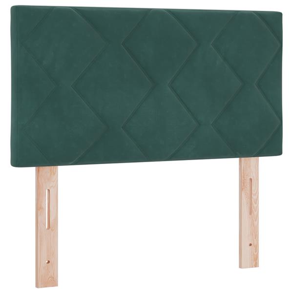 Grote foto vidaxl hoofdbord met ruitjes 80 cm fluweel donkergroen antiek en kunst stoelen en banken