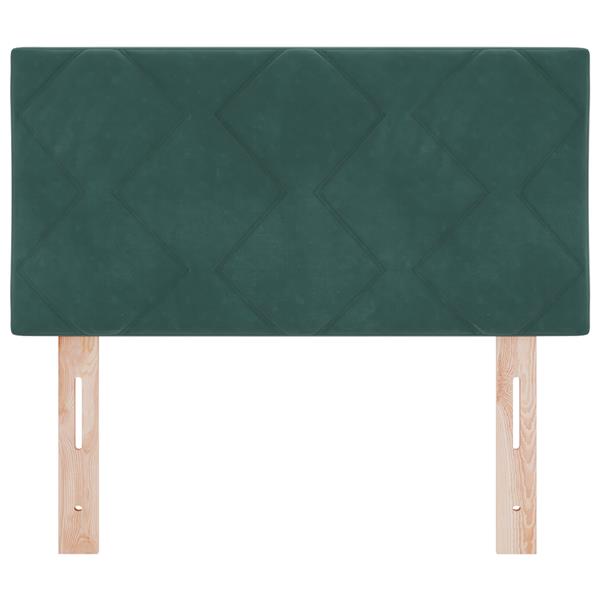 Grote foto vidaxl hoofdbord met ruitjes 80 cm fluweel donkergroen antiek en kunst stoelen en banken